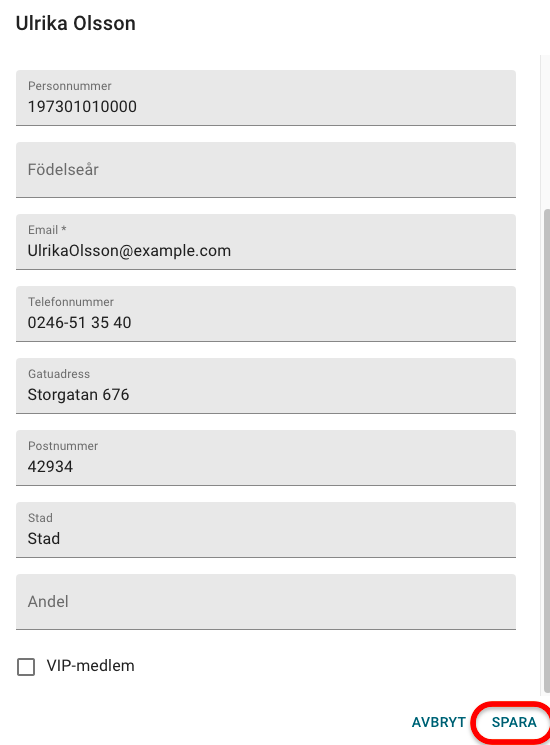 Spara-intressentuppgifter