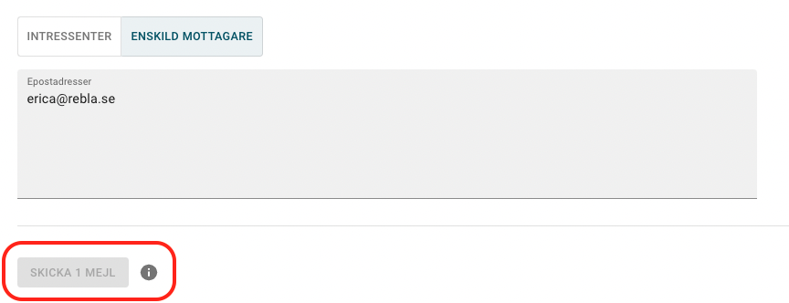 mejlknappen utgråad