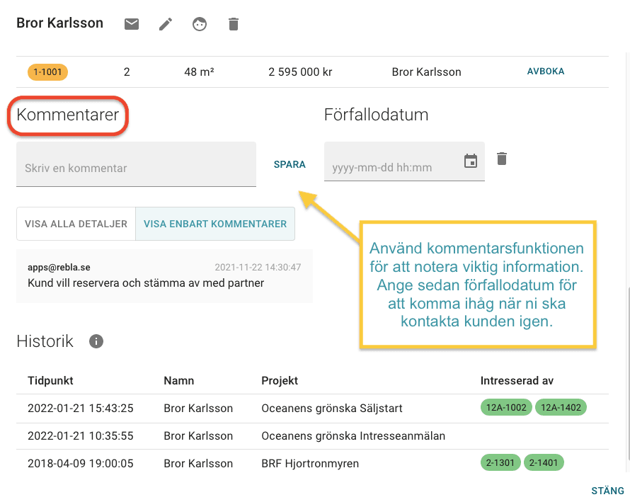 Hur skriva kommentarer 1