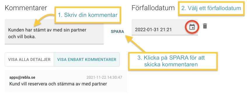 Hur skriva kommentarer 2