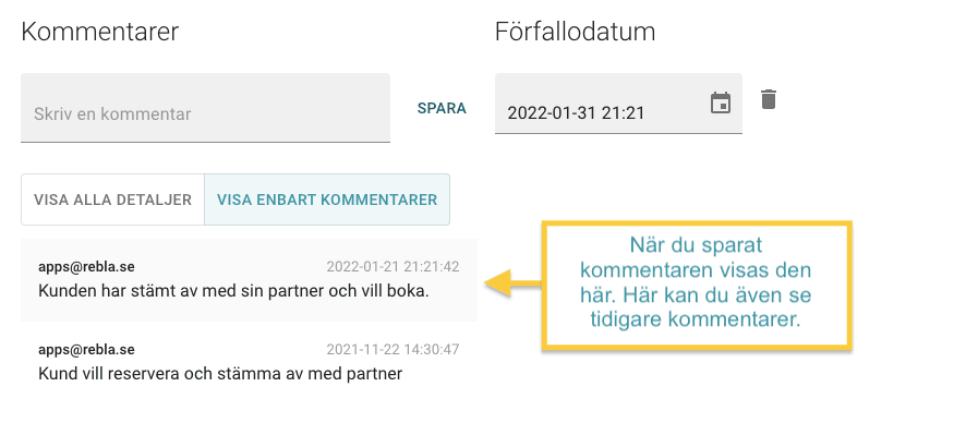 Hur skriva kommentarer 3