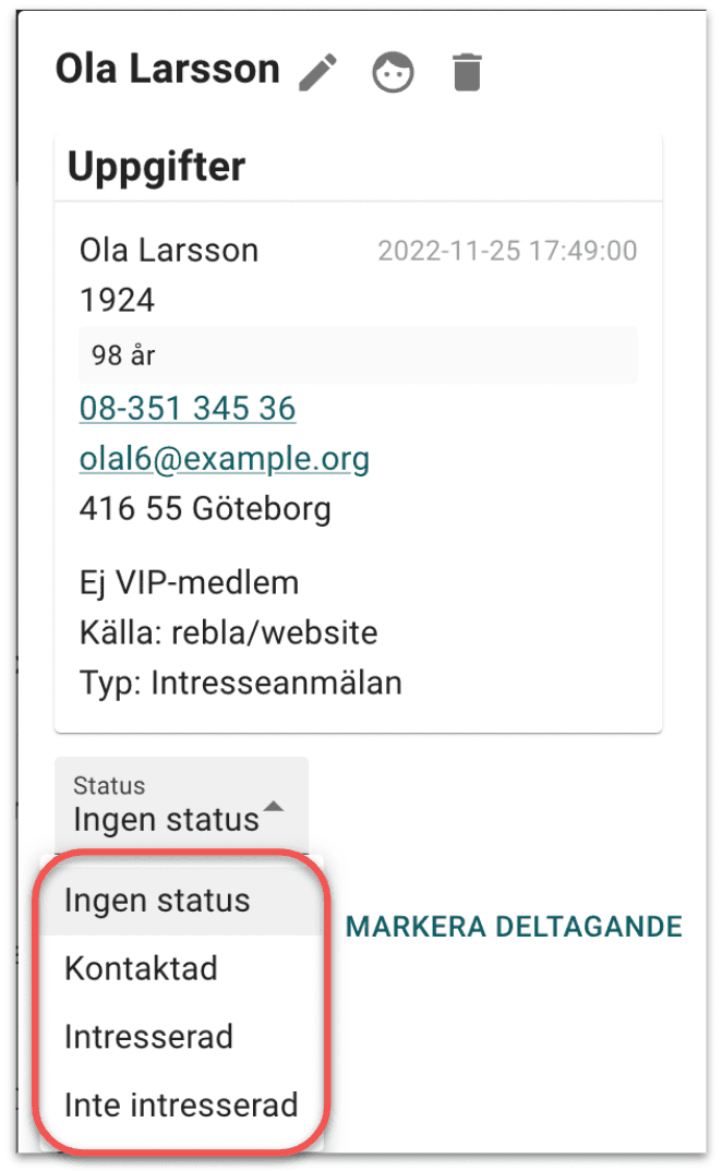 Intressent-markera-status