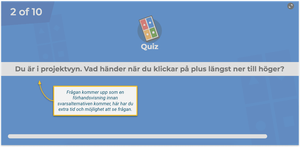 Kahoot fråga