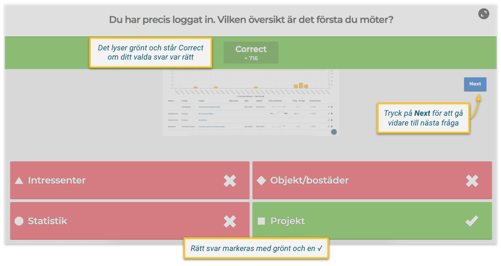 Kahoot rätt svar