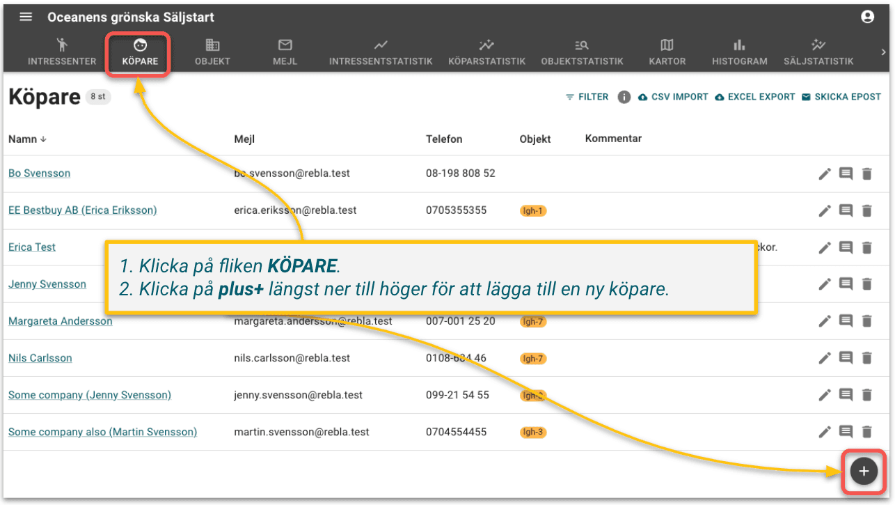 Köparsidan lägg till ny köpare