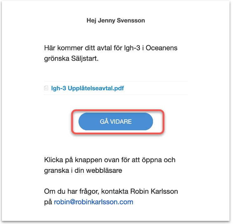 Mailbekräftelse till köpare