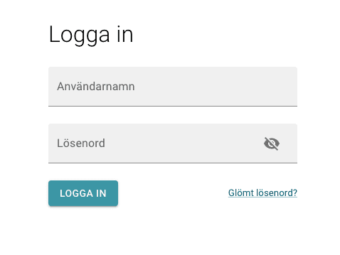 Glömt lösenordet