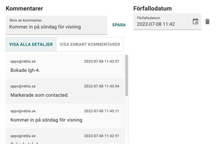 Visa alla detaljer