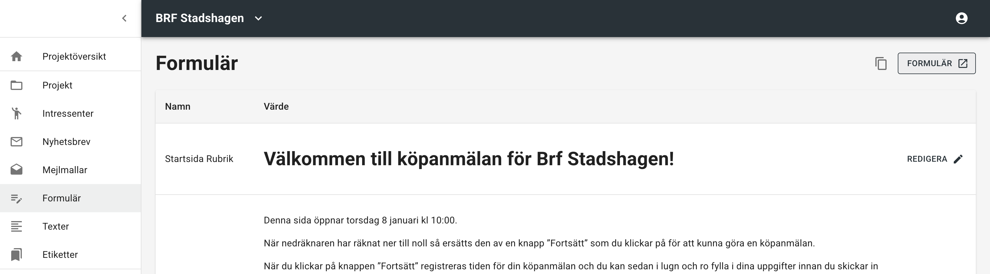 Länk till formuläret