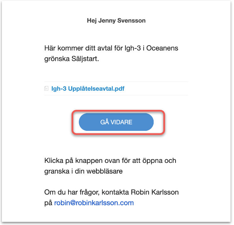 Mailbekräftelse till köpare