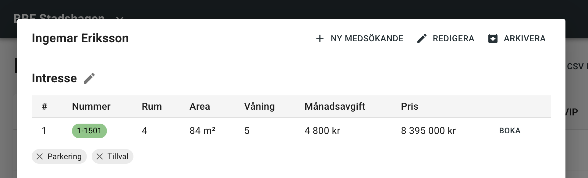 Uppdaterat intresseval